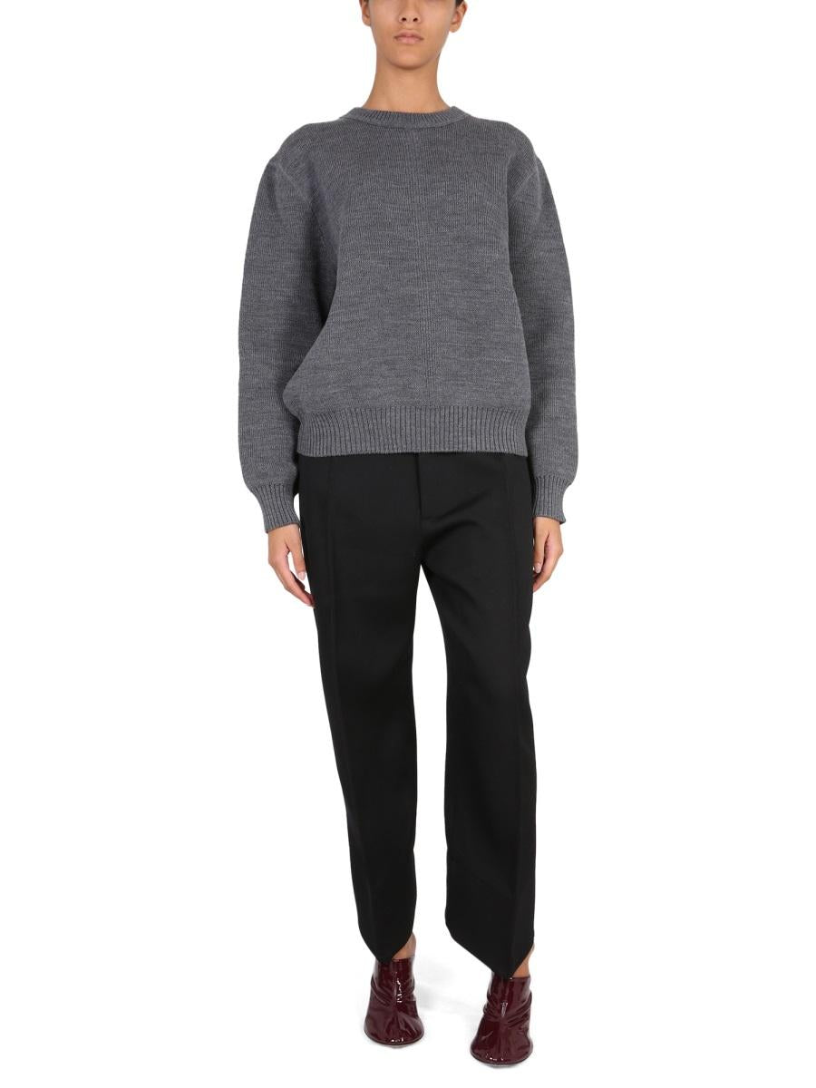 Bottega Veneta Black Wool Trousers Classic Pants
