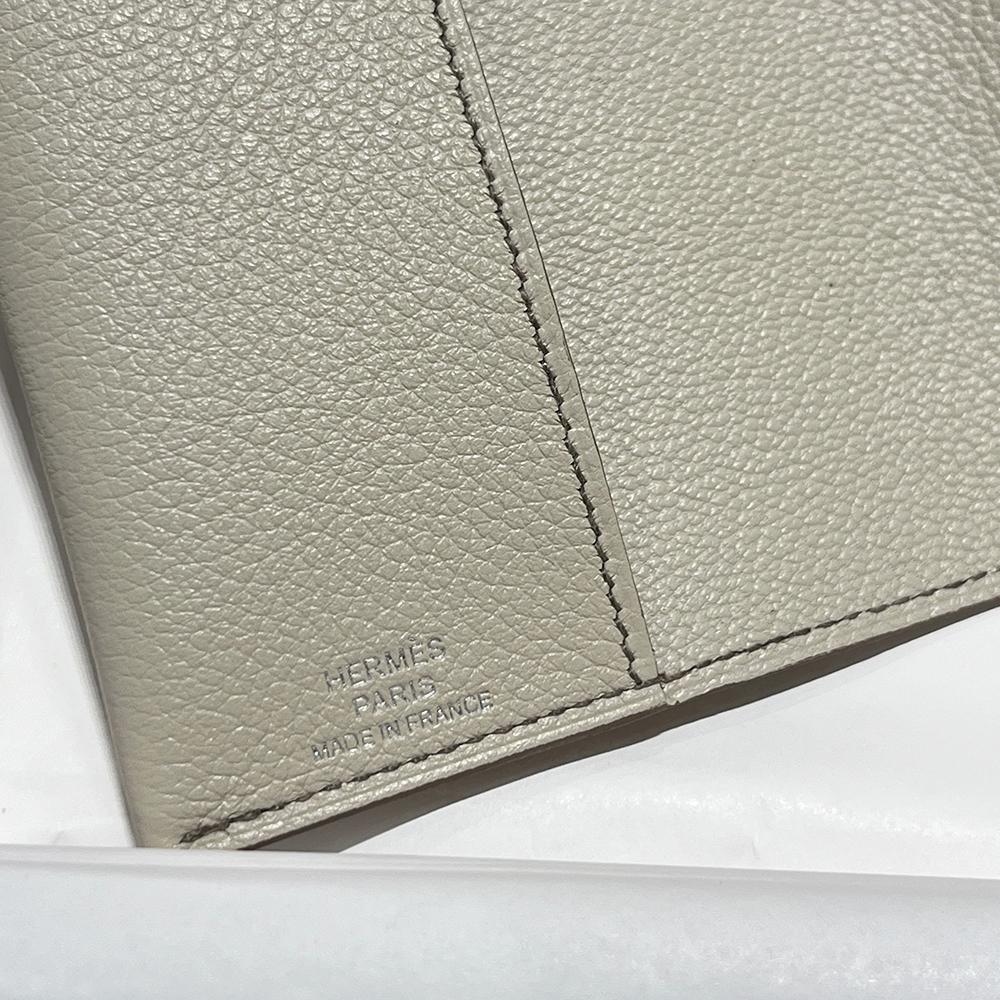 HERMES Epsom Calfskin RMS Passport Holder Wallet Beton