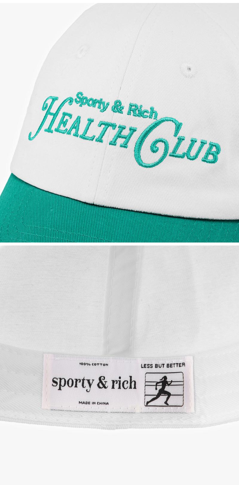 SPORTY&RICH Unisex Cotton Baseball Cap AC039S416RW