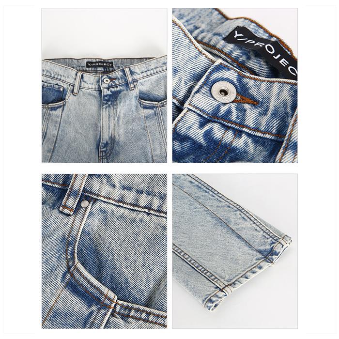 Y PROJECT Banana Denim Jeans for Men WJEAN38S23 ICE BLUE