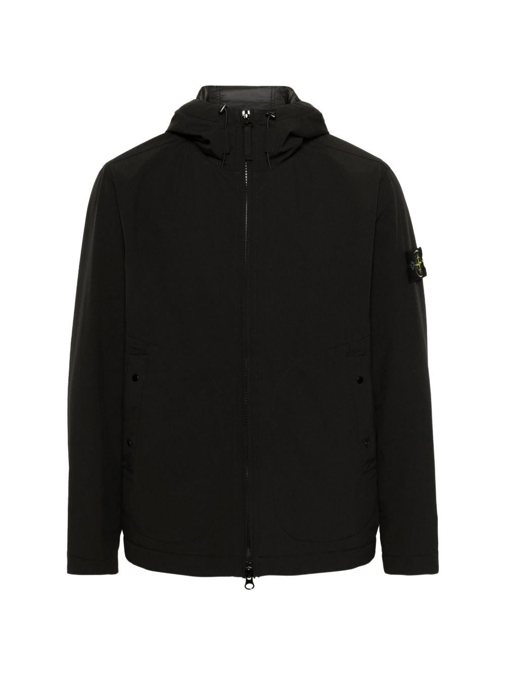 STONE ISLAND Nylon Bomber Jacket Black Men's