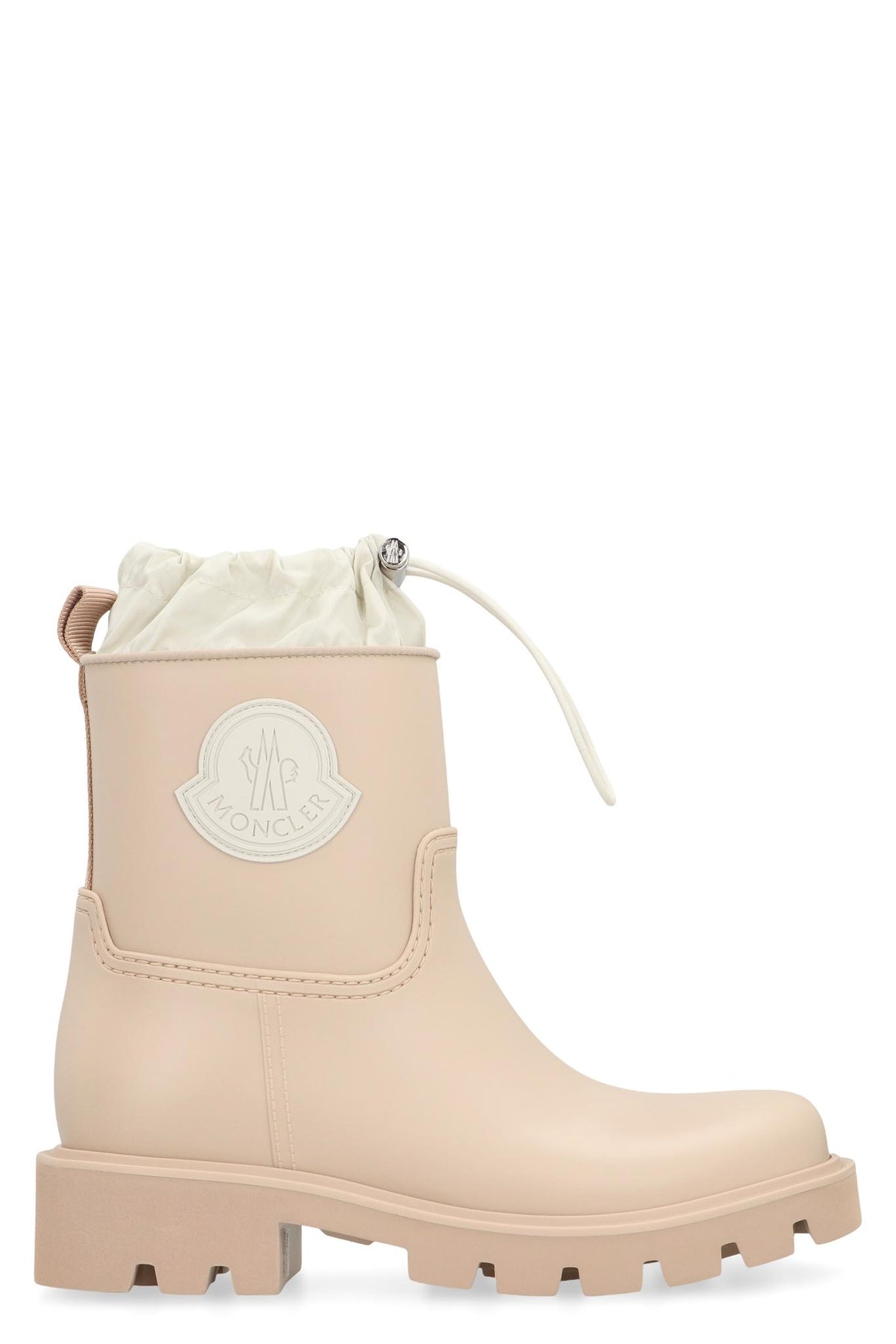 Moncler Black Leather Mid-Calf Ankle Boots