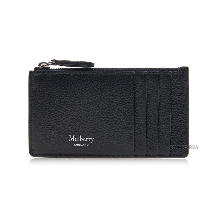 Mulberry Women’s Continental Zip Card Holder Black Leather Wallet