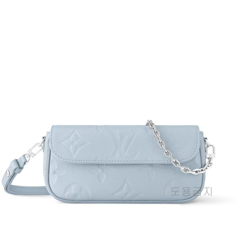 Louis Vuitton Black Ivy Wallet on Chain Clutch Crossbody Bag