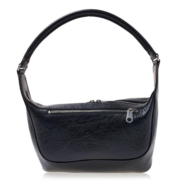 BALENCIAGA Medium Shoulder Bag Black Leather Women’s