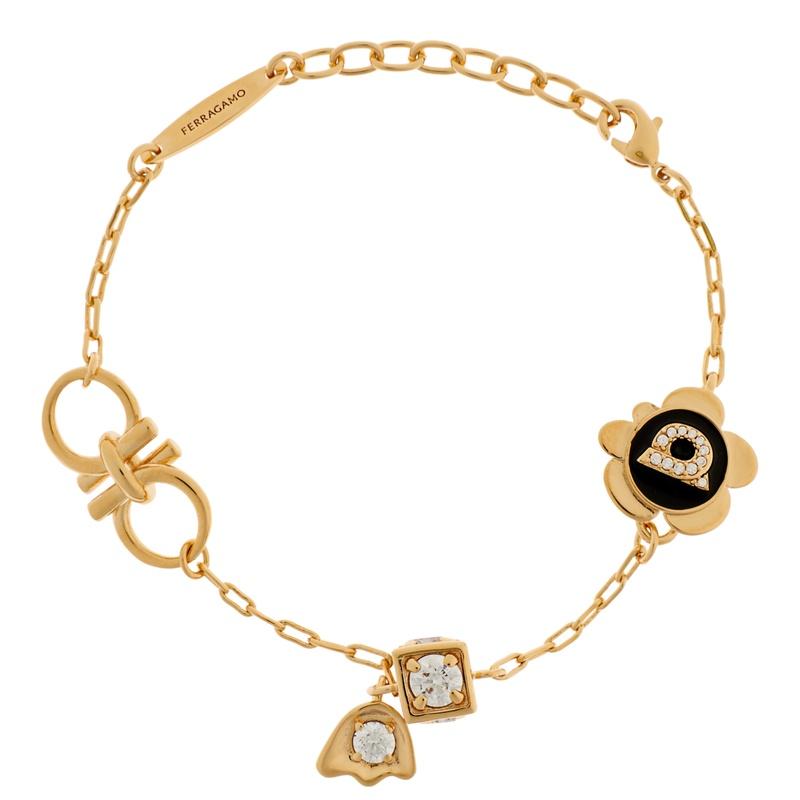 Ferragamo Gancini Charm Bracelet