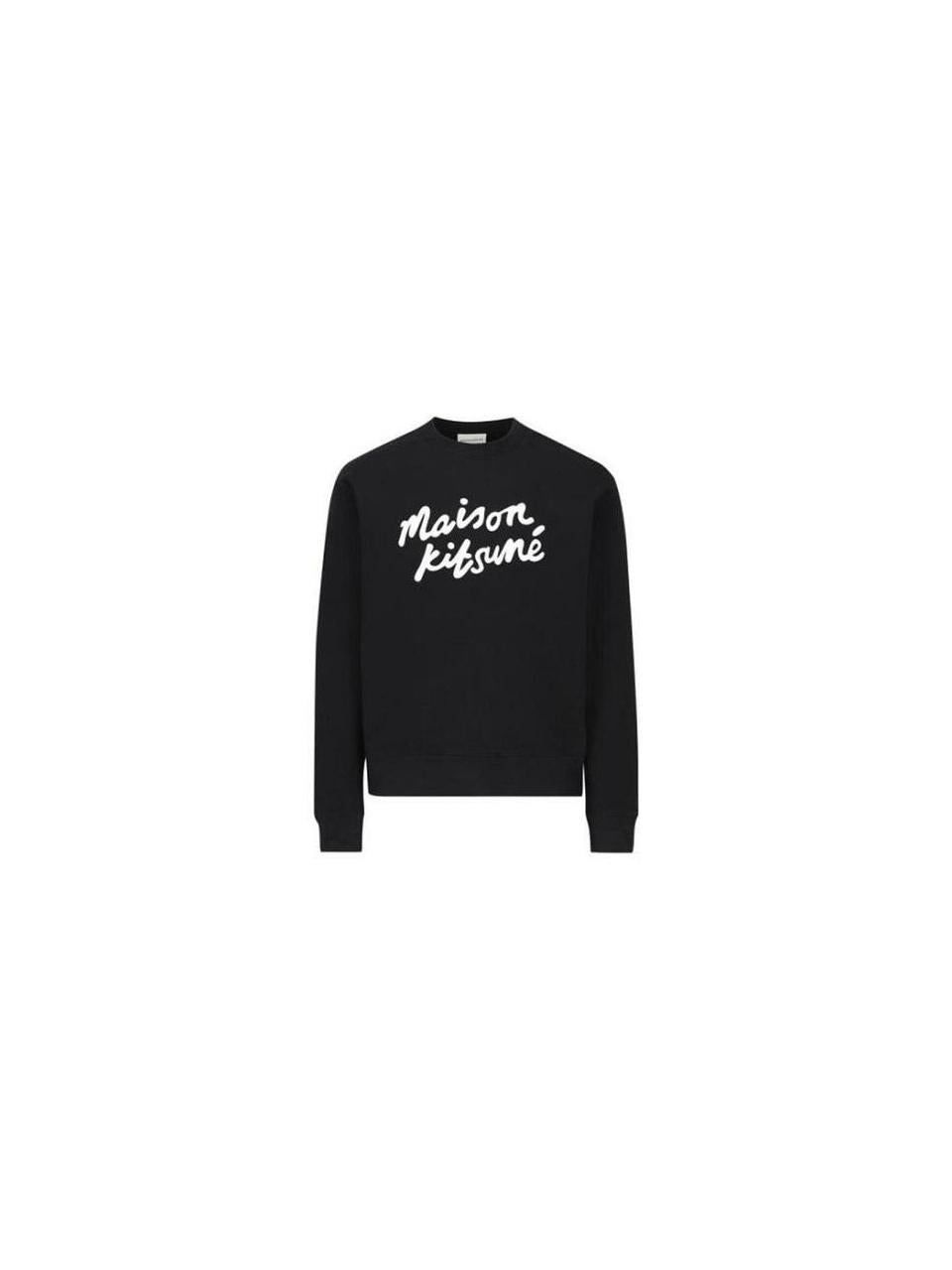 Maison Kitsune Handwriting Comfort Sweatshirt Oatmeal Men's MM00301 KM0307 O197