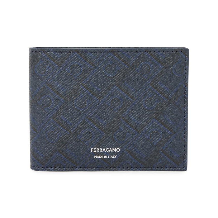 Ferragamo Monogram Leather Bifold Wallet for Men