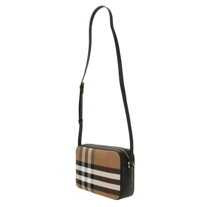 BURBERRY House Check Large Camera Bag Shoulder Bag