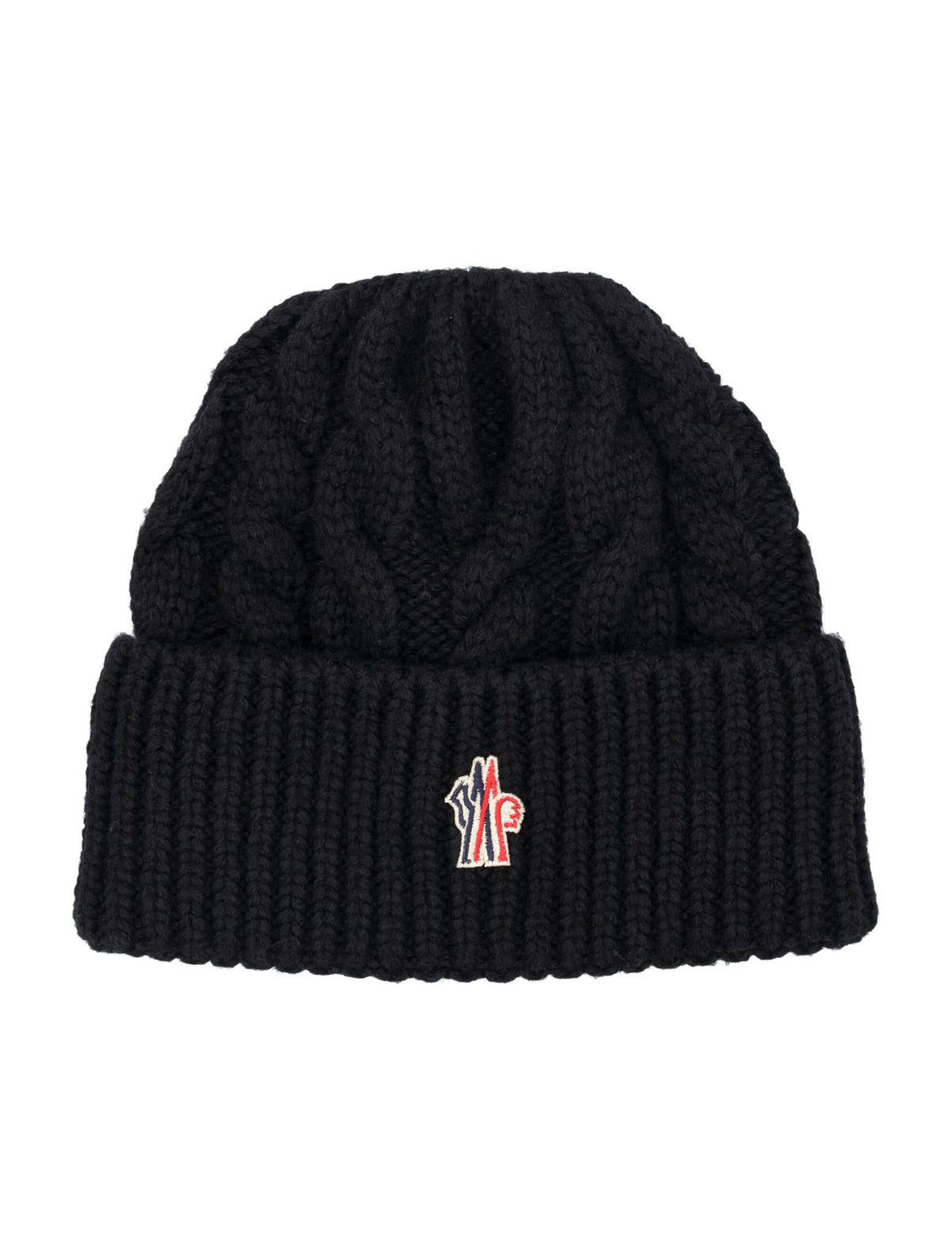 Moncler Black Wool Beanie Hat