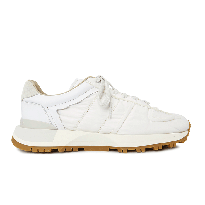 Maison Margiela White Leather Low-Top Sneakers