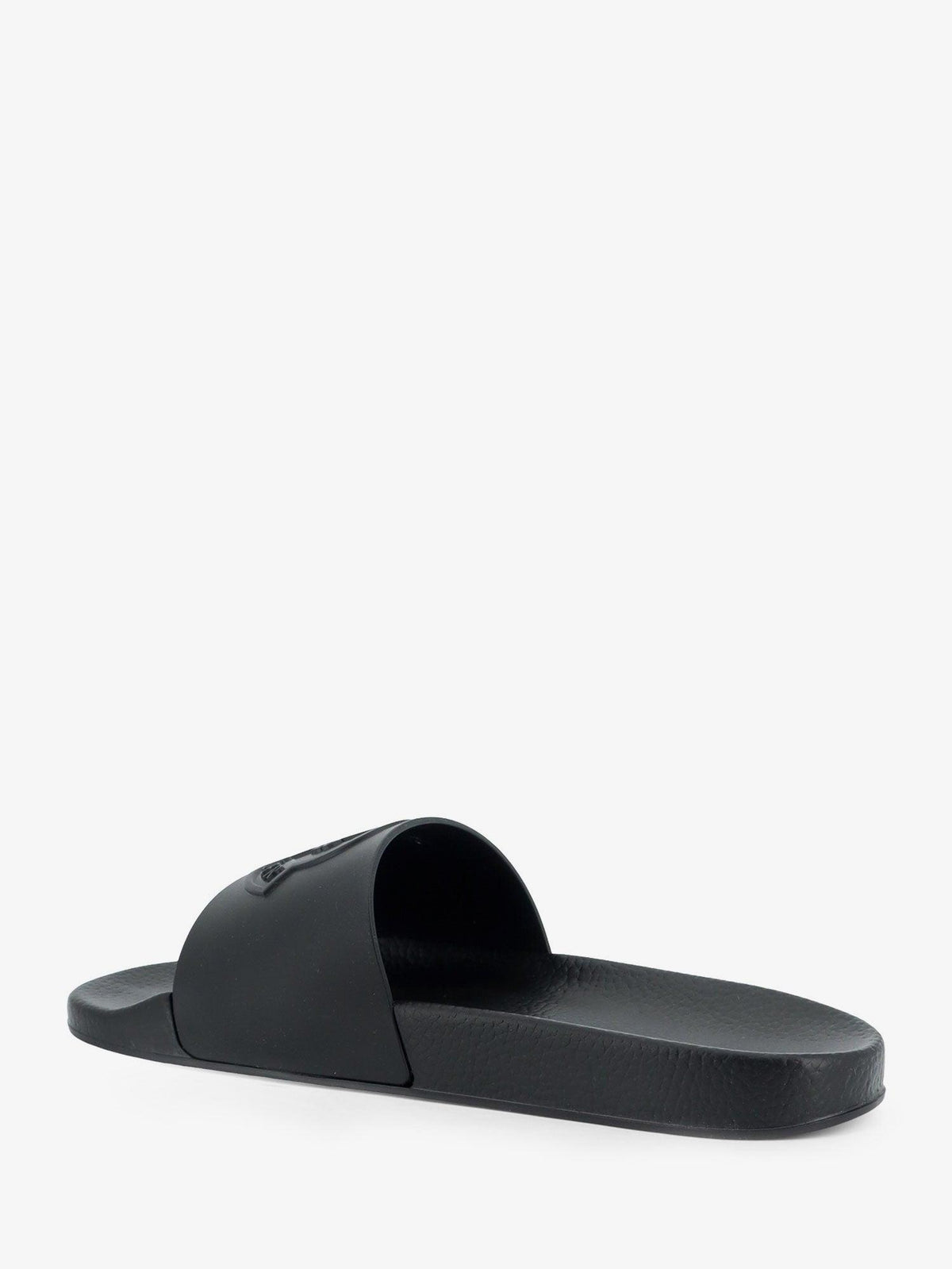 Moncler Black Logo Slide Sandals for Men