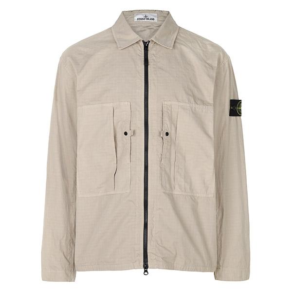 STONE ISLAND Desert Zip-Up Overshirt Jacket Long Sleeve Men’s