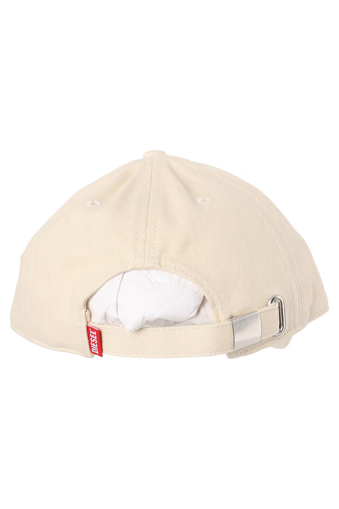 DIESEL CRUNWASH Cream Cotton Cap Unisex