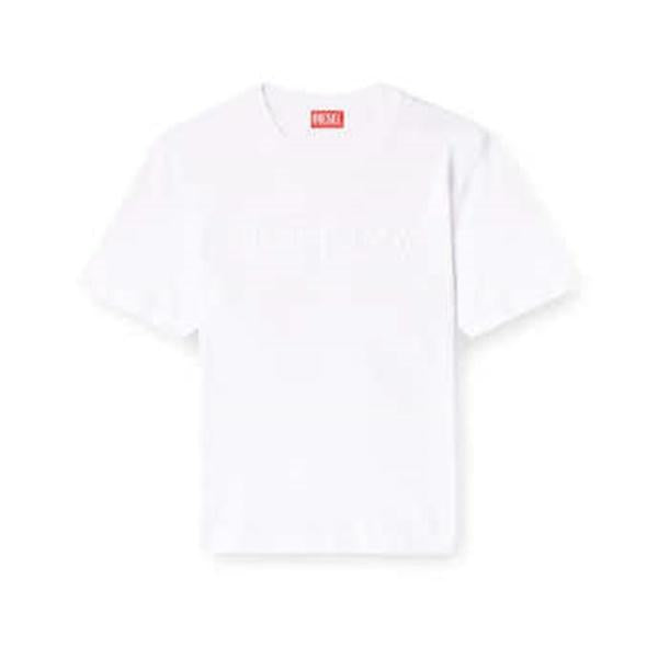 DIESEL Men’s TADJUST BIGOVAL D Logo Embossed Short Sleeve T-Shirt A174020NJBM