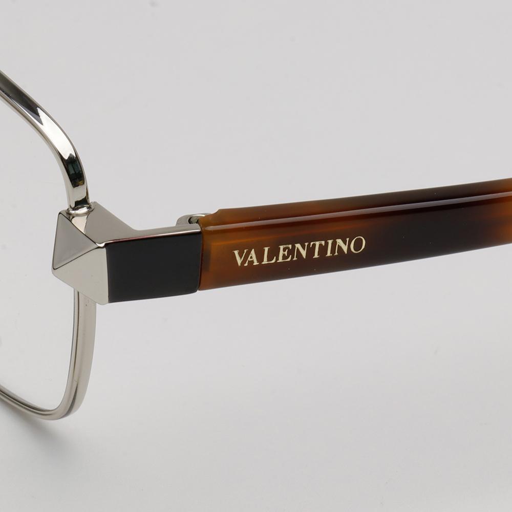 VALENTINO Classic Rectangular Metal Eyeglass Frame Unisex V2124 721
