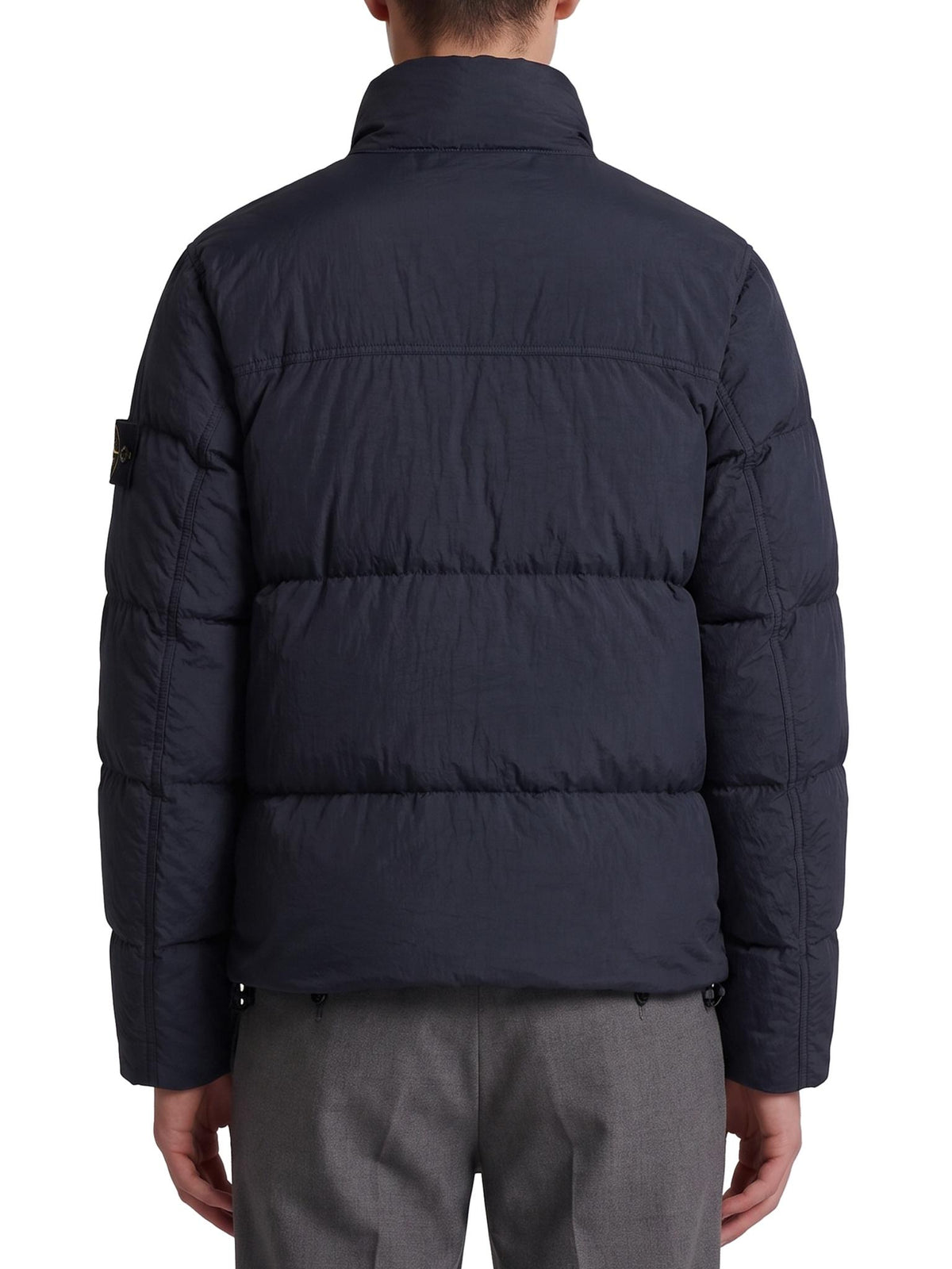 STONE ISLAND Black Down Puffer Jacket for Men