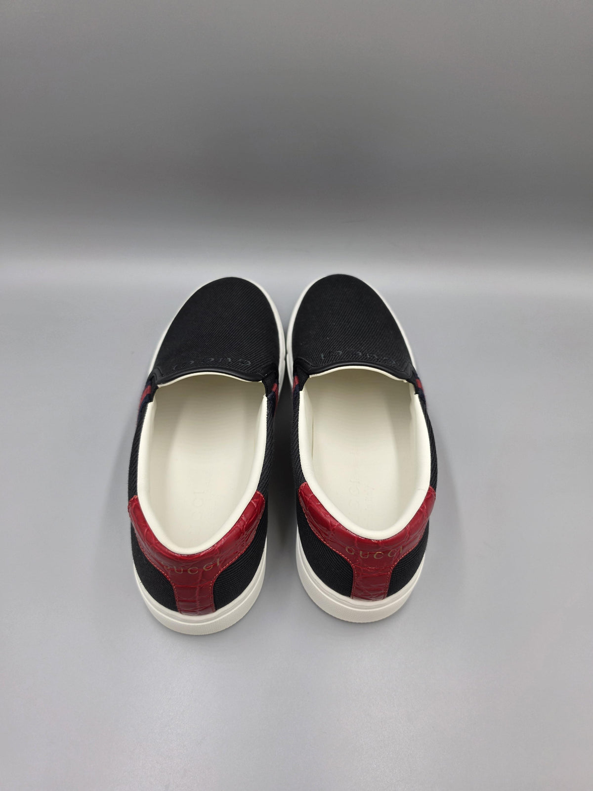 GUCCI Men’s Ace Canvas Slip-On Low Top Sneakers 834216
