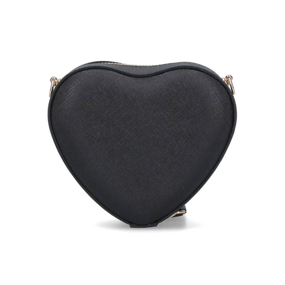Vivienne Westwood Heart Mini Crossbody Shoulder Bag Black Leather