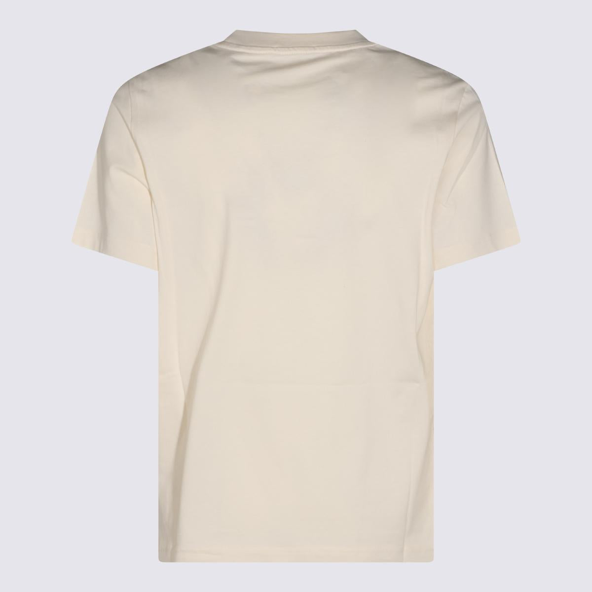 Moncler White Cotton Short Sleeve T-Shirt for Men