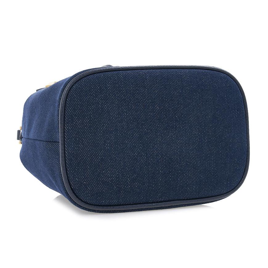 BALLY Denim Logo Print Mini Bucket Shoulder Bag WLO05OCV034 I5G6O