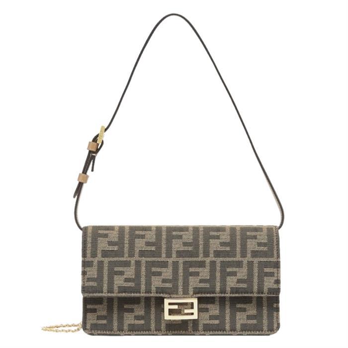 FENDI Baguette Chain Wallet Shoulder Bag 8M0498A98PF0A6E B