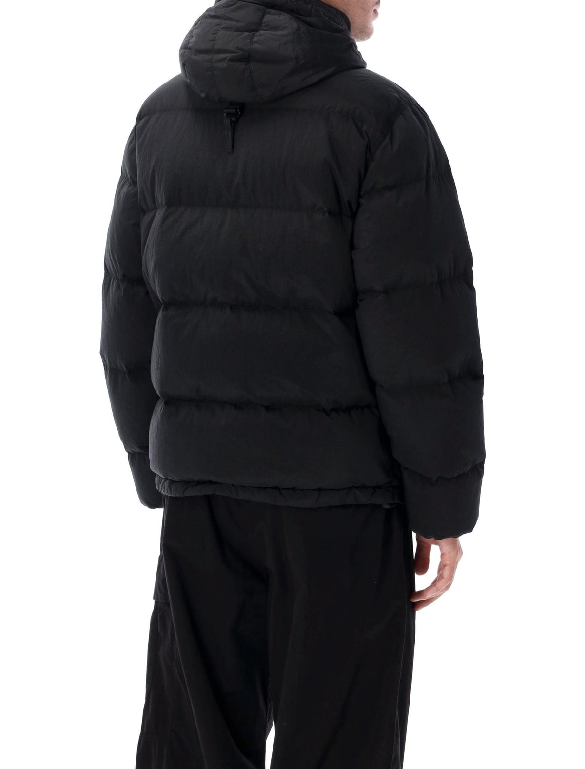 STONE ISLAND Black Down Puffer Jacket