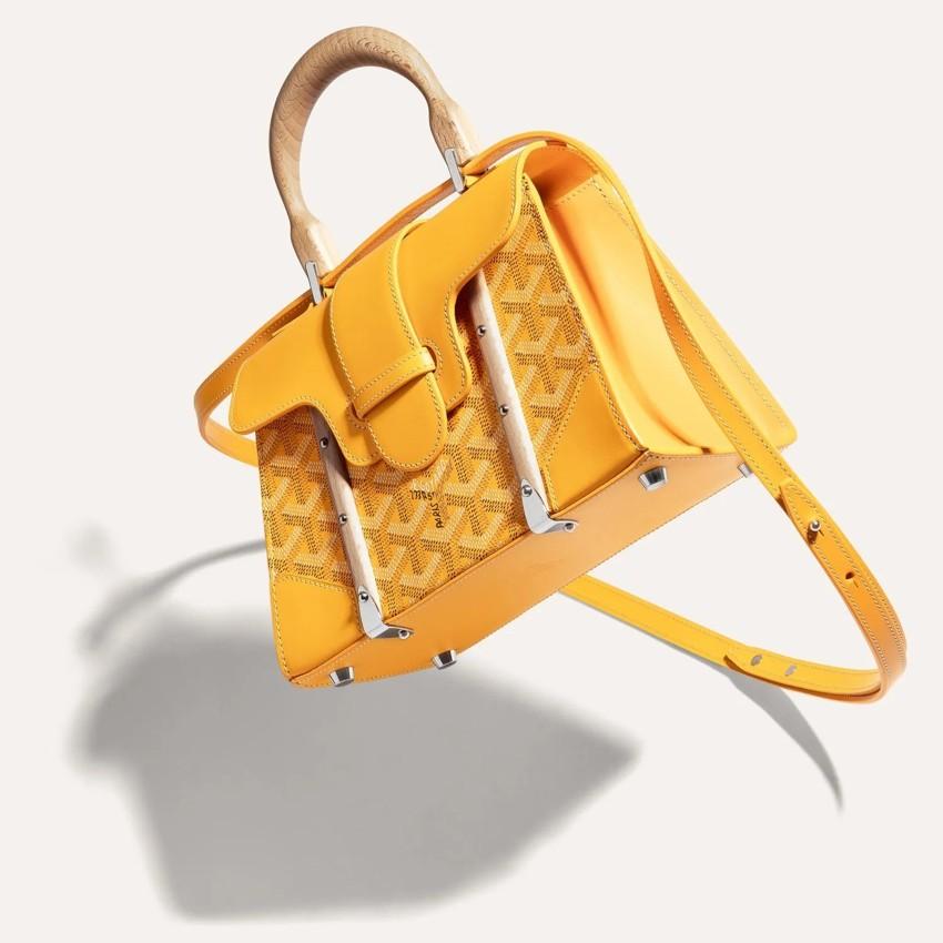 GOYARD Structured Saigon Mini Tote Bag Yellow Women’s SAIGR2 MINTY 08 CL08