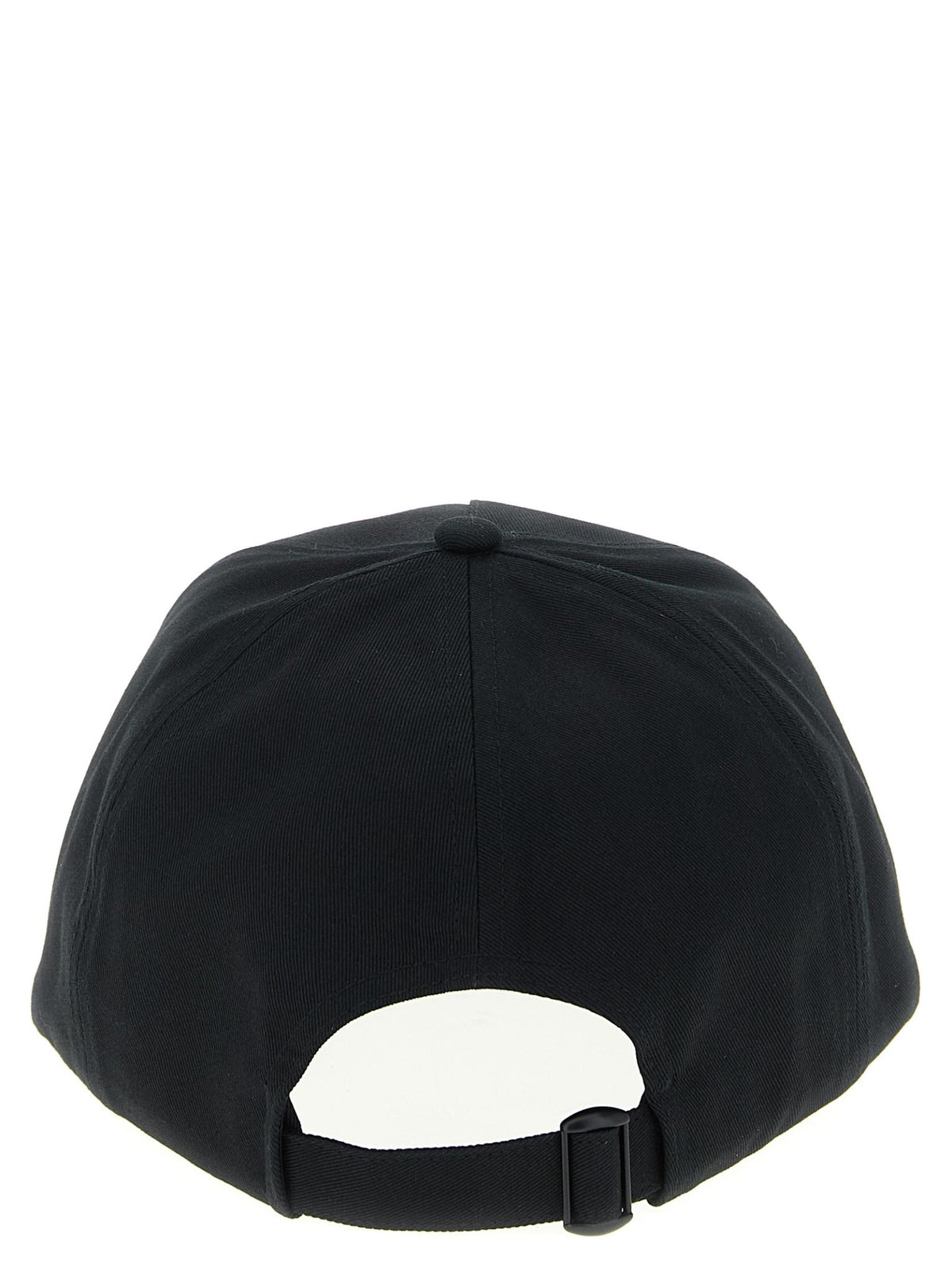 Moncler Black Cotton Logo Baseball Cap for Men