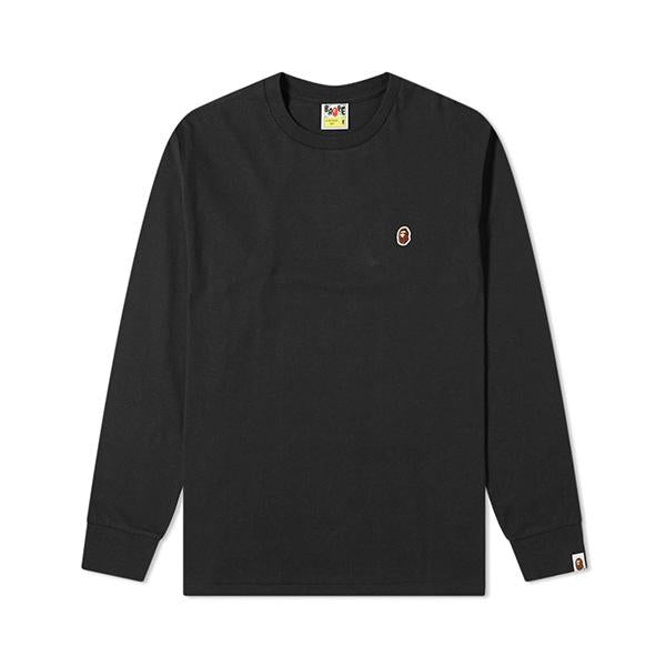 BAPE One Point Long Sleeve T-Shirt Black 001LTL801002M BLACK
