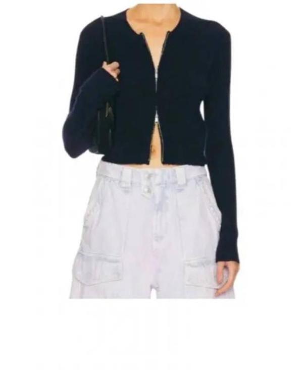 Isabel Marant OAKA Oka Wool Blend Cardigan Brown Round Neck