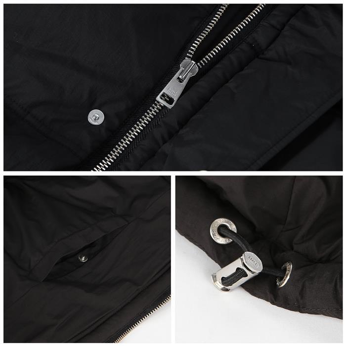 AMI Quilted Hooded Down Jacket for Men
