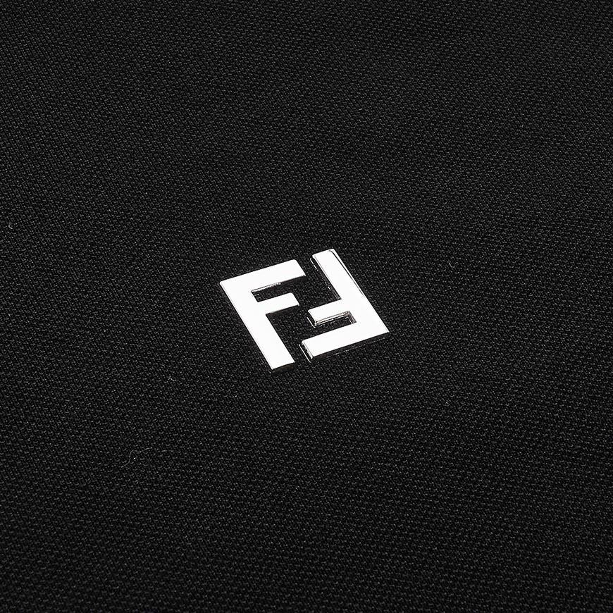 FENDI Men’s Piqué Polo Shirt White