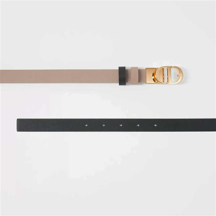 DIOR 30 Montaigne Reversible Leather Belt