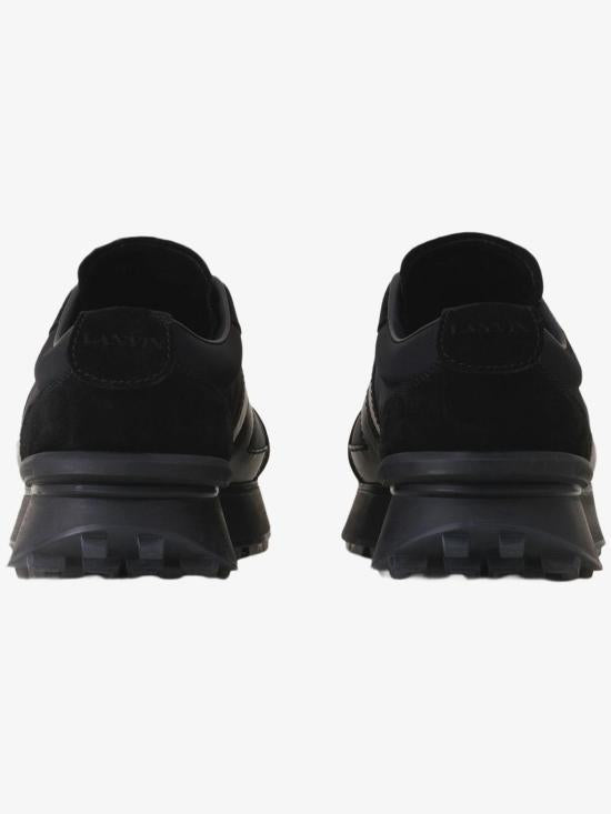 Lanvin Black Nylon Leather Low-Top Sneakers for Men FUSKBUMPNYLOH 2510