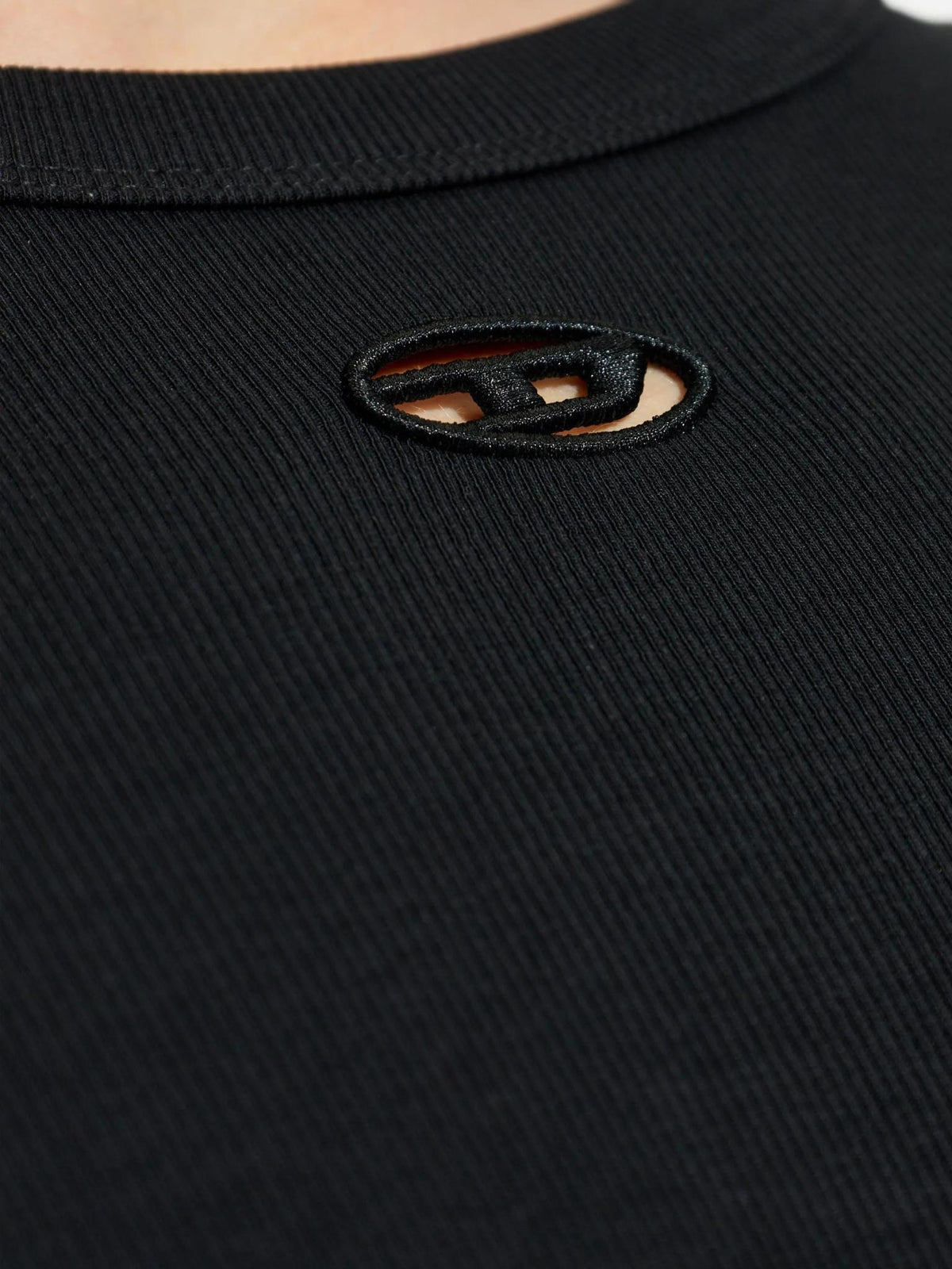 DIESEL Short Sleeve T-Shirt Men’s Crewneck Cotton Black