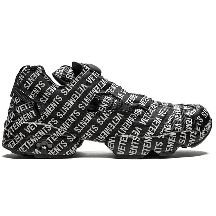 Vetements x Reebok Fury Black Low-Top Sneakers