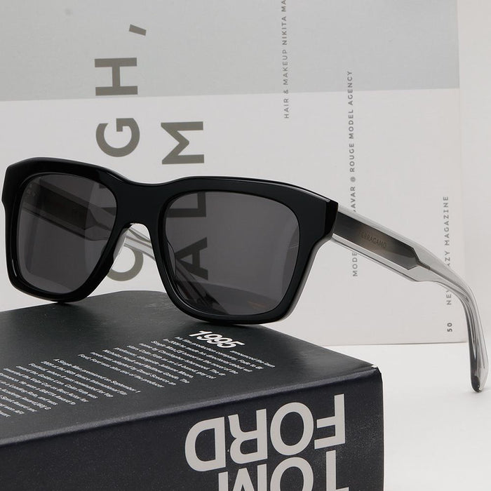 Ferragamo Black Acetate Square Sunglasses Unisex SF1087SN 013
