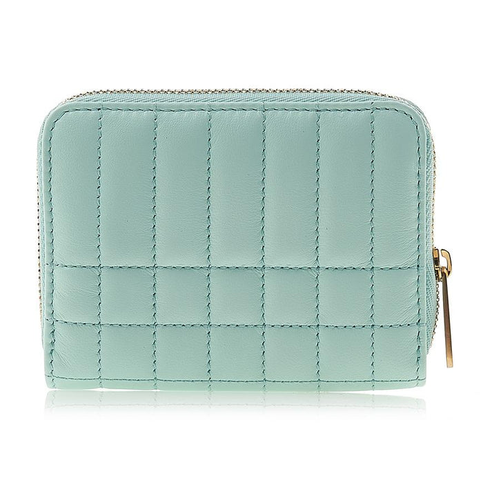 BURBERRY TB Lola Quilted Zip Around Card Wallet