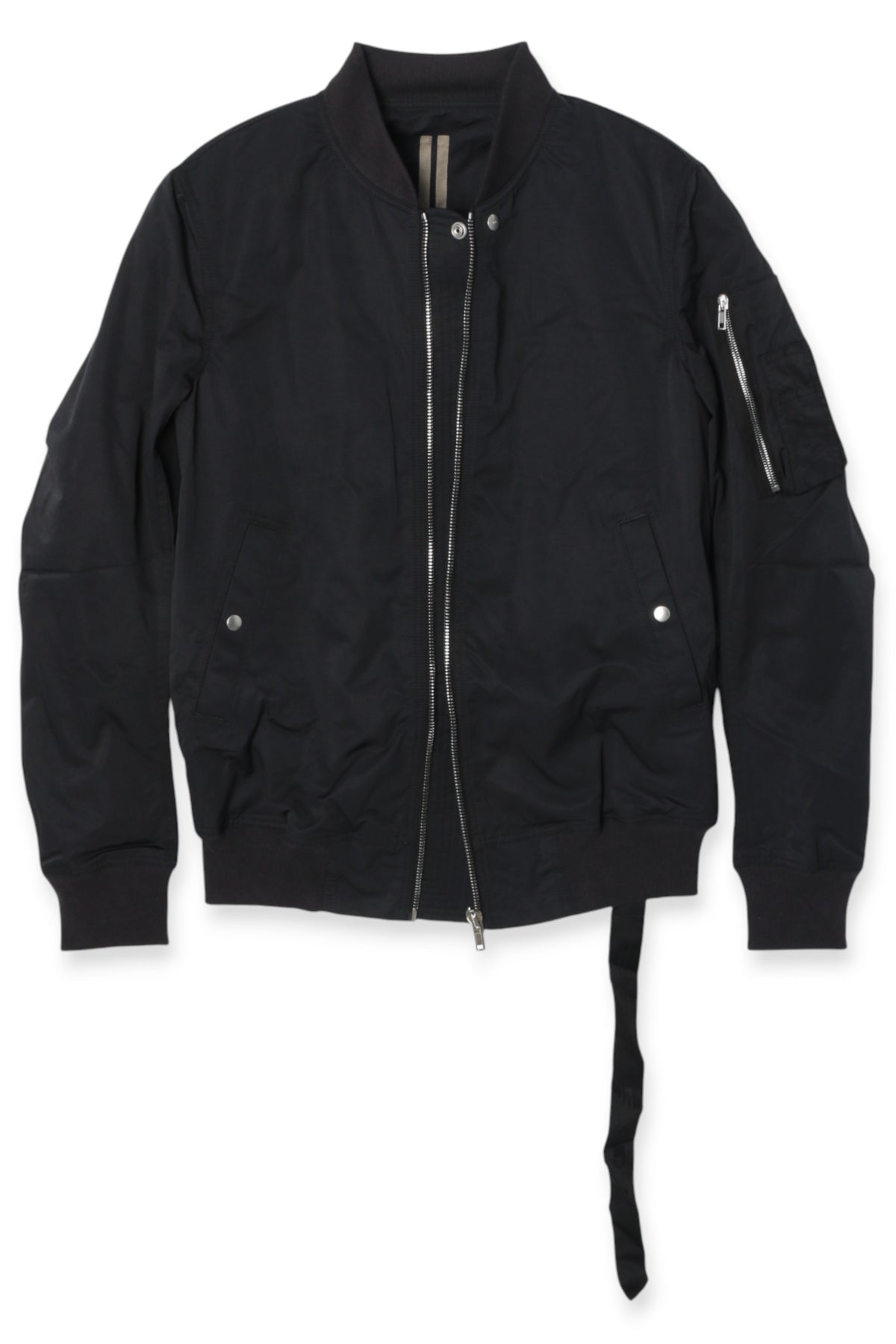Rick Owens DRKSHDW Classic Flight Jacket Black Bomber Jacket DU01E3774 MU 09