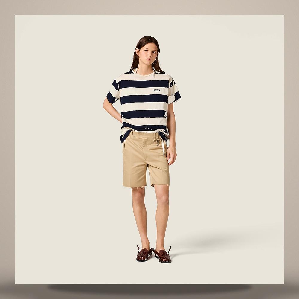 Miu Miu Stripe Jersey T-Shirt MJNA42 195L F067X