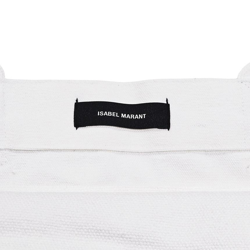 Isabel Marant Yenky White Rainbow Canvas Shoulder Tote Bag PM0020