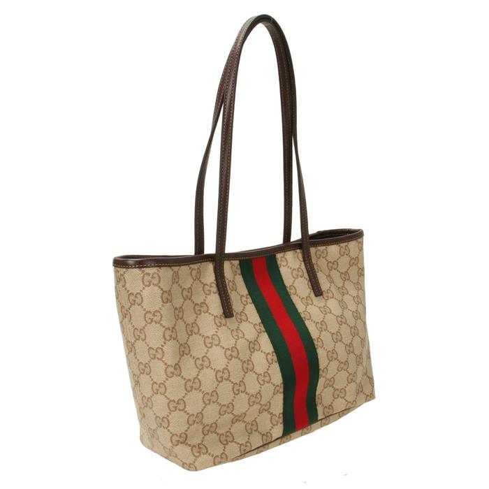 GUCCI Tribeca Small Leather Tote Bag