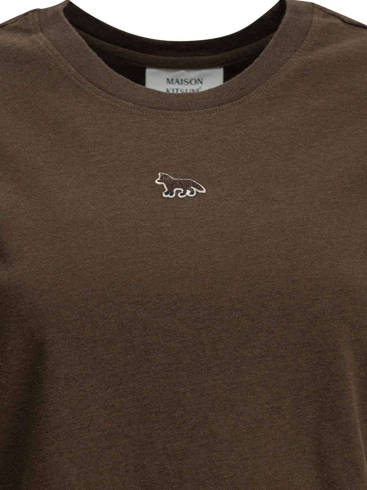 Maison Kitsune Cotton Crewneck T-Shirt for Women