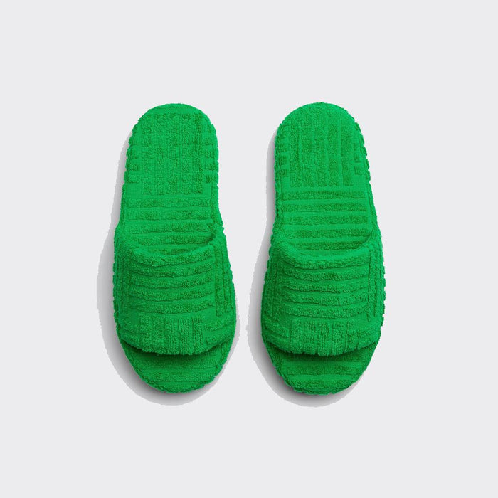 Bottega Veneta Resort Sponge Grass Slippers Unisex