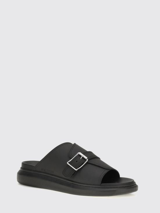 Alexander Mcqueen Mule Slippers Sandals for Men 874829 W4Z90 1000 BLACK DOM