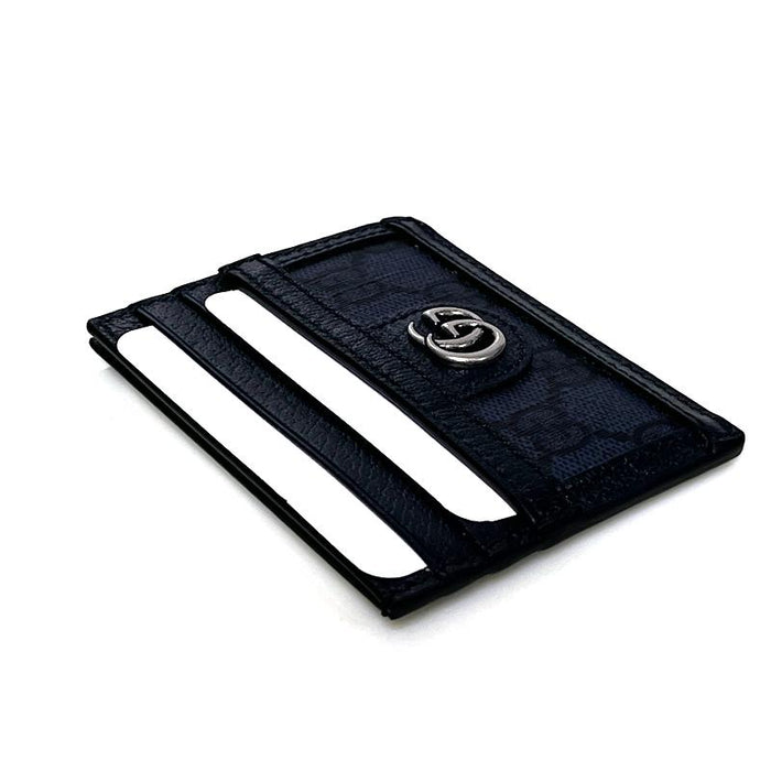 GUCCI Ophidia GG Canvas Blue Beige Card Case Card Holder