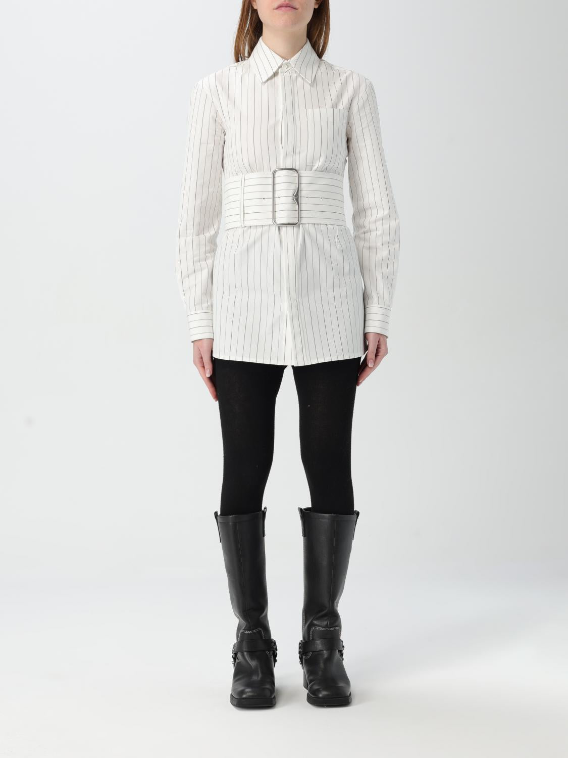 BURBERRY Long Sleeve Button-Up Shirt Women’s FW25