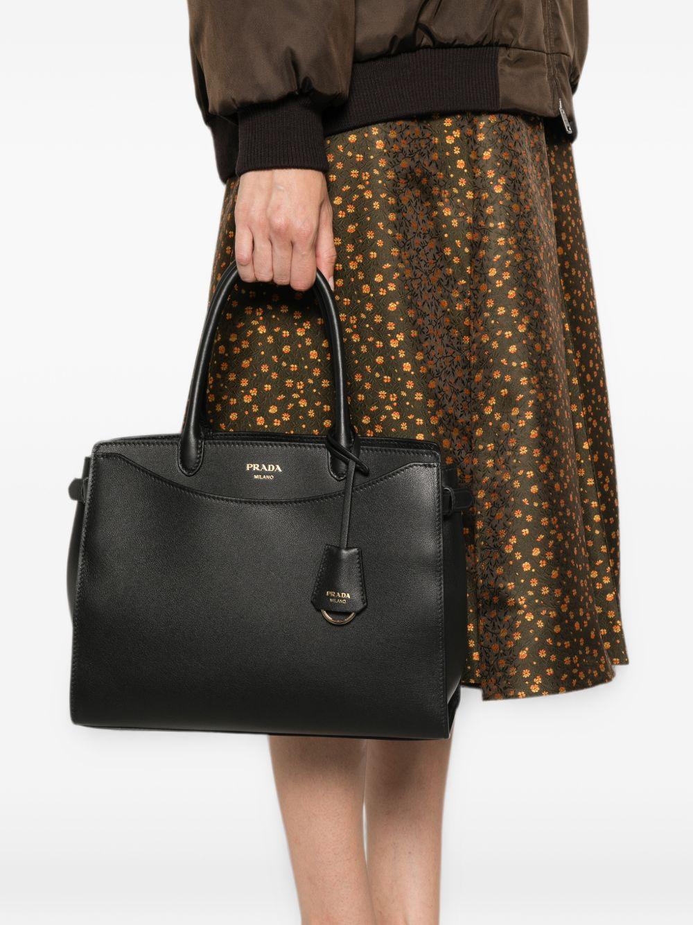PRADA Black Saffiano Leather Tote Bag