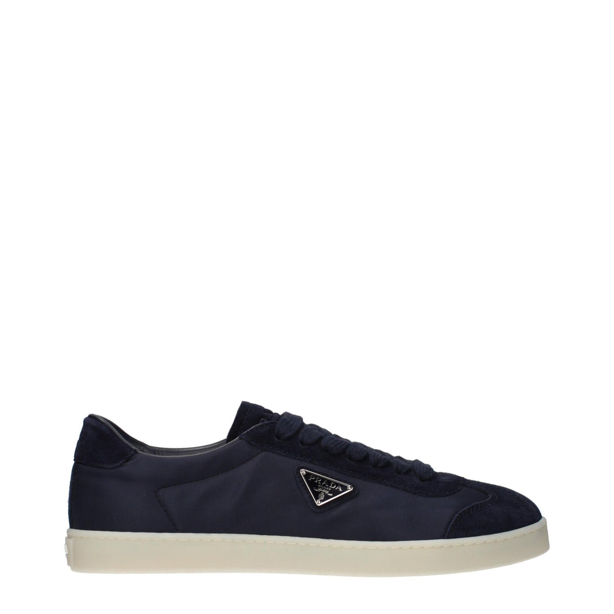 PRADA Black Leather Low Top Sneakers